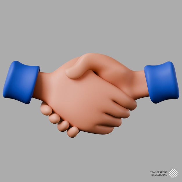 Ilustración 3D de las manos