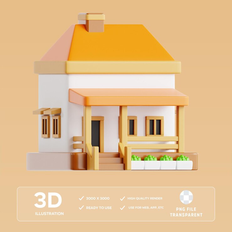 Ilustración 3D de la mansión PSD
