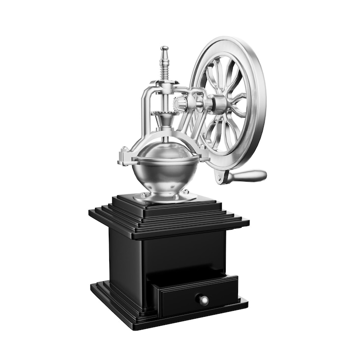 PSD ilustración 3d de la máquina de café