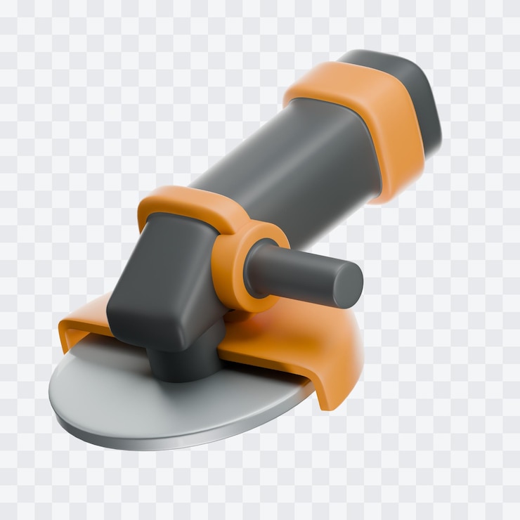 PSD ilustración 3d de la máquina de moler