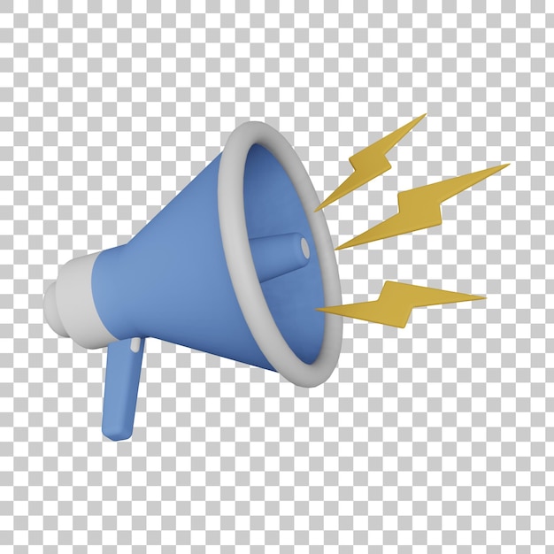 Ilustración 3D de marketing