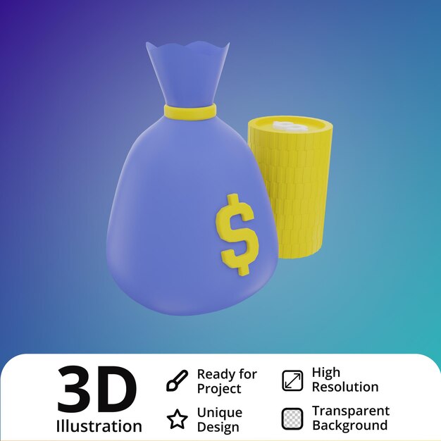 Ilustración 3d mayúscula