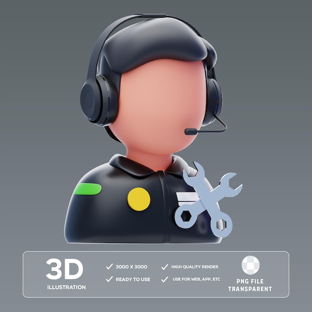 Ilustración 3D de la mecánica PSD