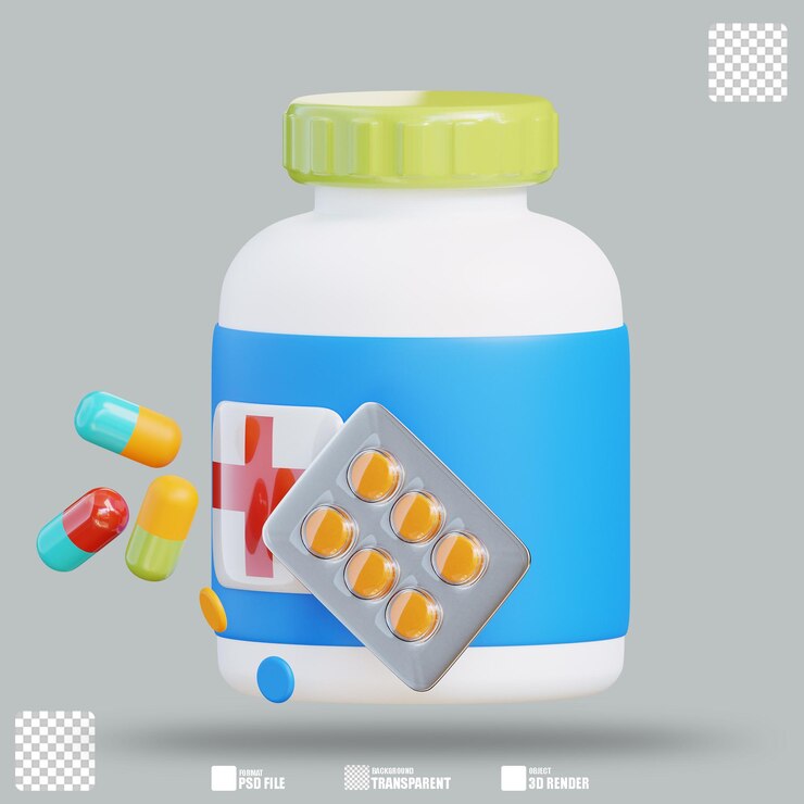 PSD ilustración 3d medicina 2