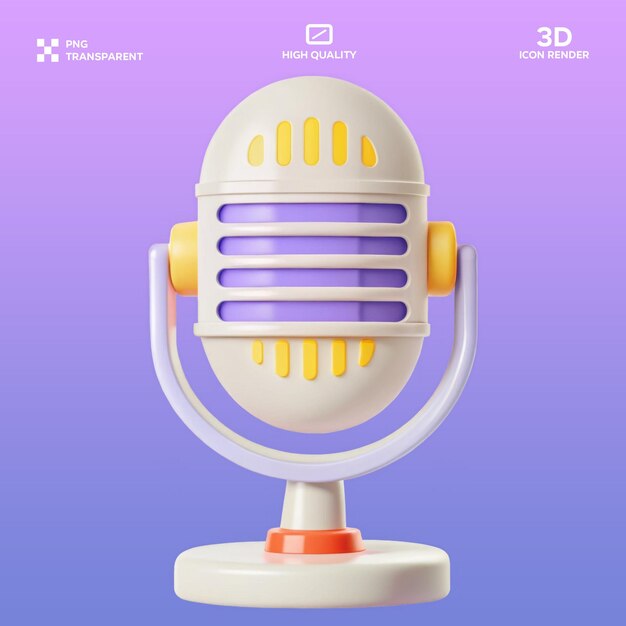 Ilustración 3D del micrófono PSD