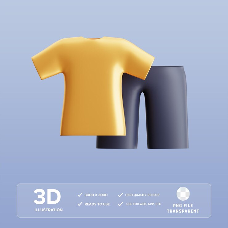 PSD ilustración 3d de moda en psd
