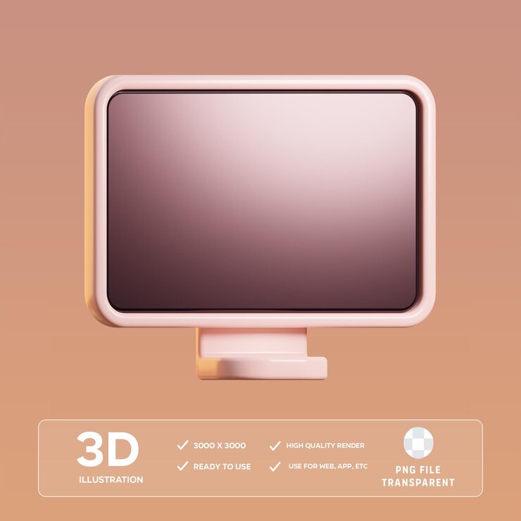 Ilustración en 3D del monitor PSD