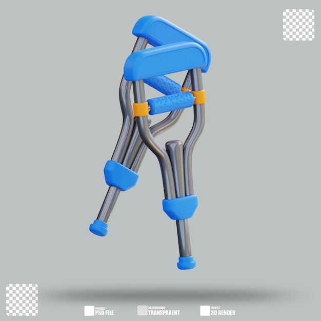 Ilustración 3D Muleta 3