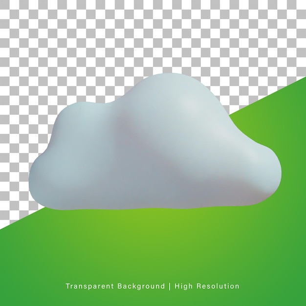 Ilustración 3d de la nube