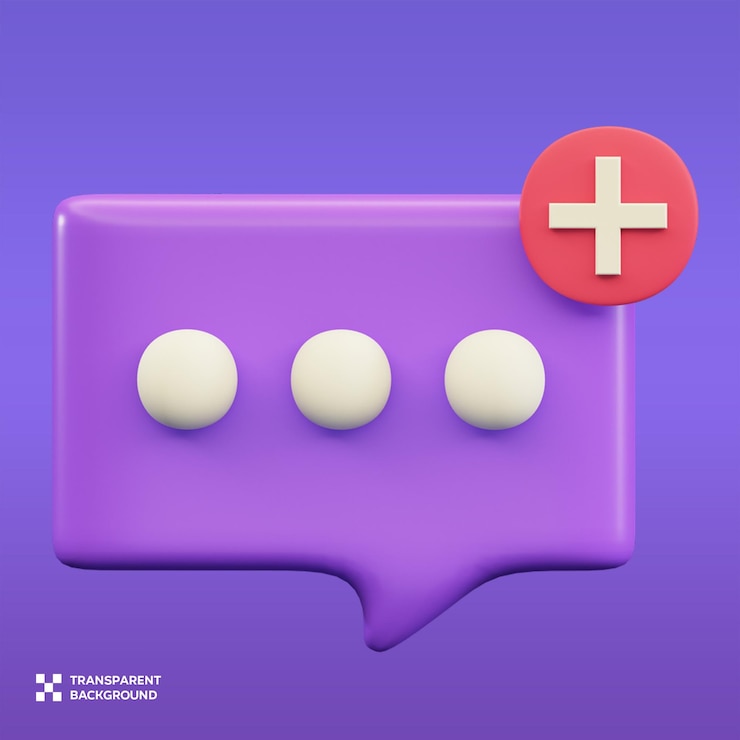 PSD ilustración 3d del nuevo mensaje de psd