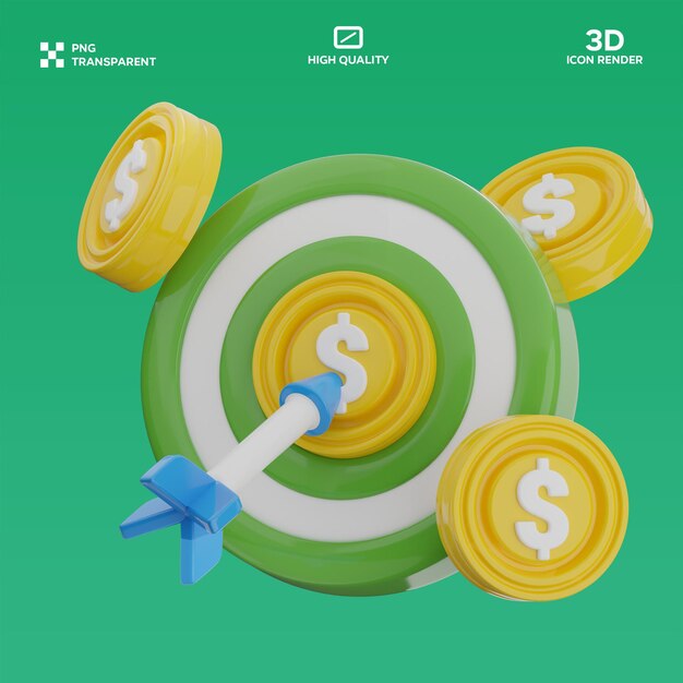 Ilustración 3D del objetivo PSD