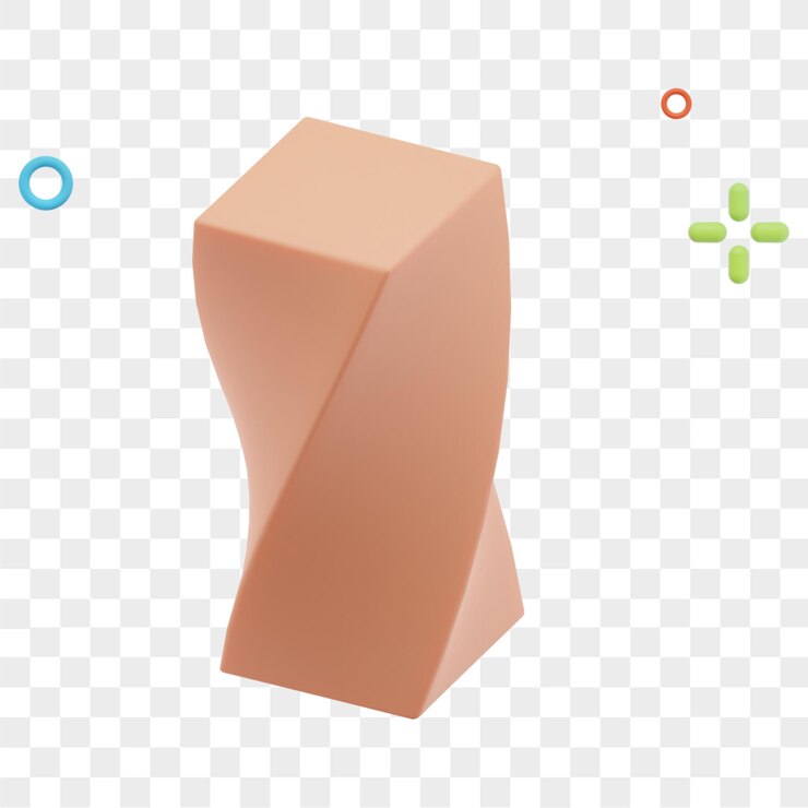 PSD ilustración 3d de objeto abstracto