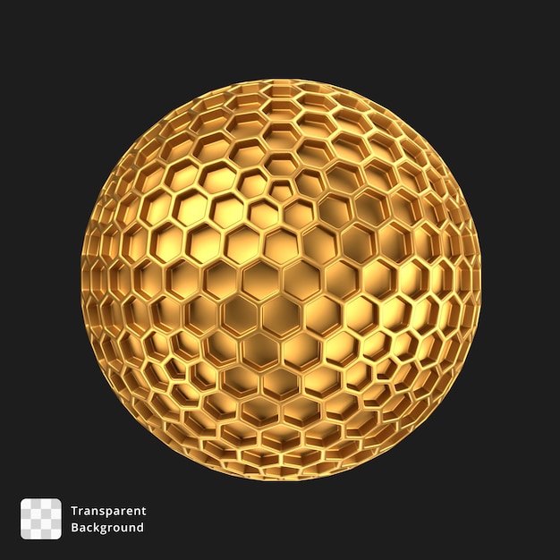 Ilustración 3D de un objeto abstracto