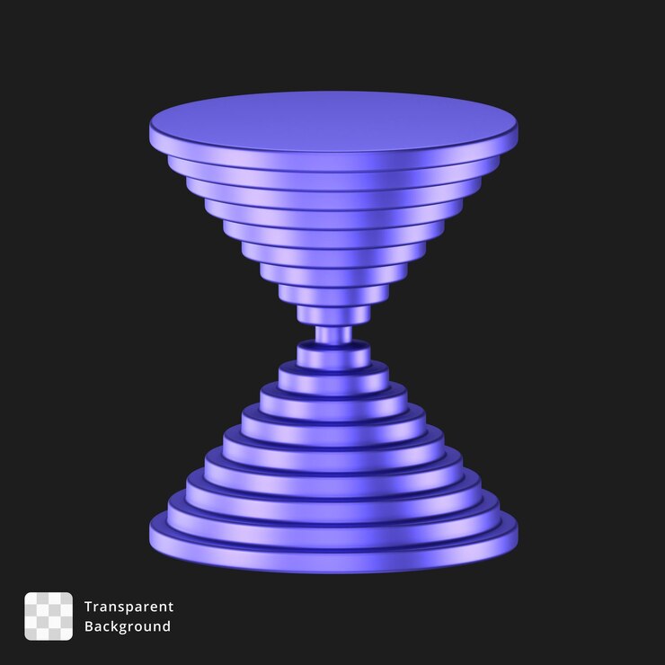 PSD ilustración 3d de un objeto abstracto