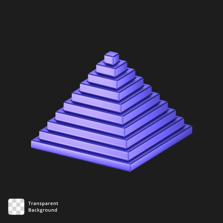 PSD ilustración 3d de un objeto abstracto