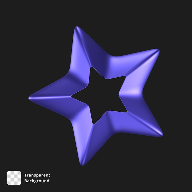 Ilustración 3D de un objeto abstracto
