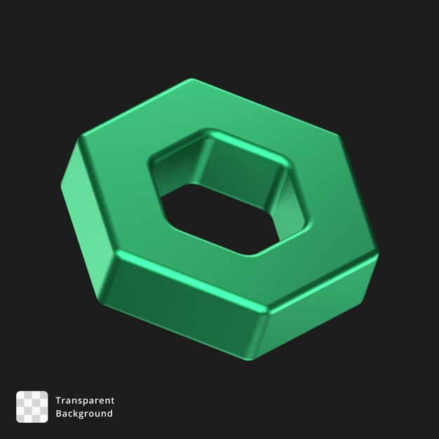 Ilustración 3D de un objeto abstracto
