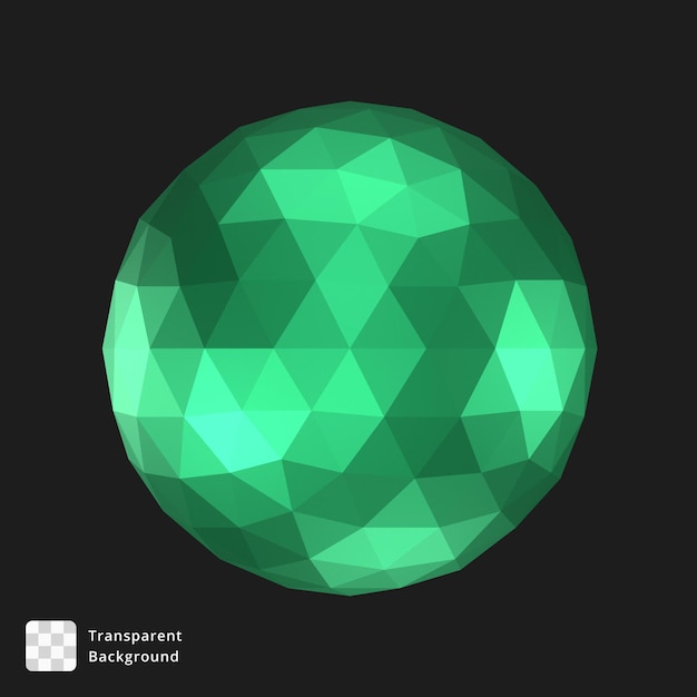 Ilustración 3D de un objeto abstracto