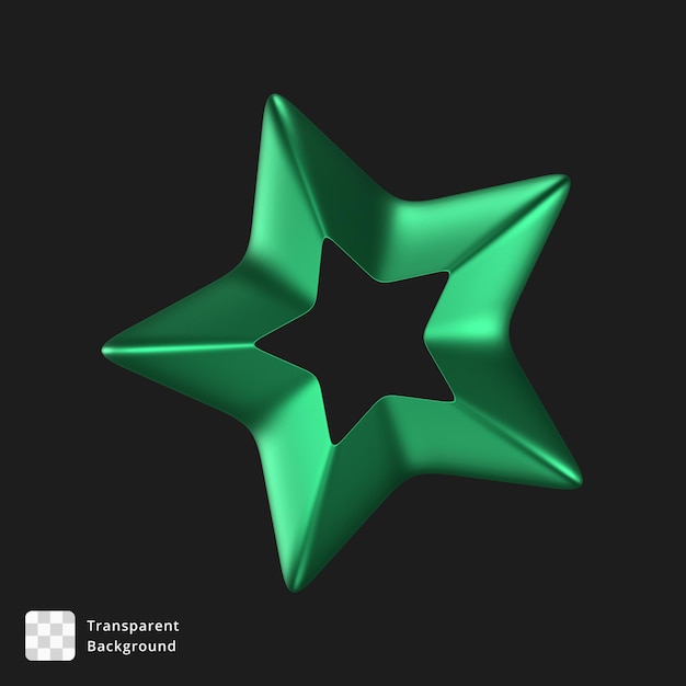 Ilustración 3D de un objeto abstracto