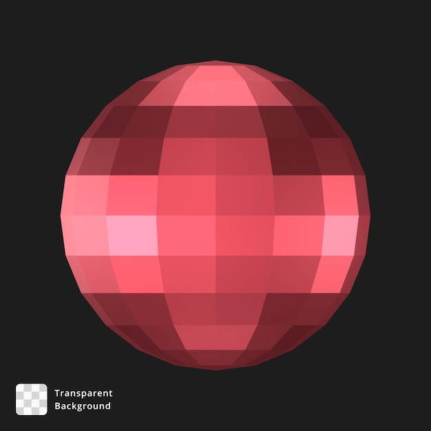 Ilustración 3D de un objeto abstracto
