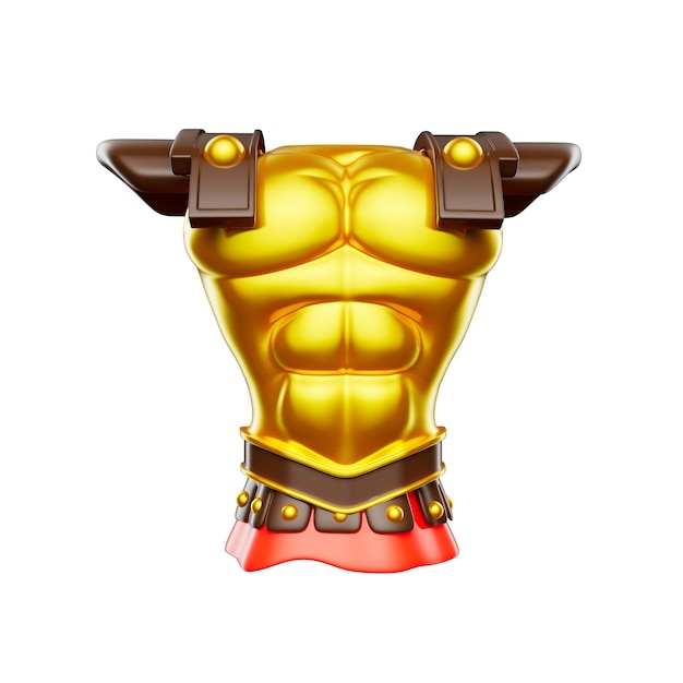 Ilustración en 3D de objetos de juegos de fantasía antiguos