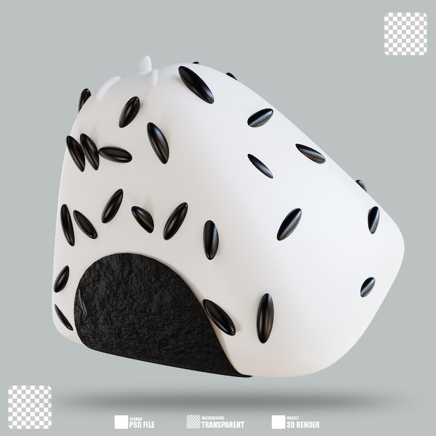 Ilustración 3D Onigiri 2