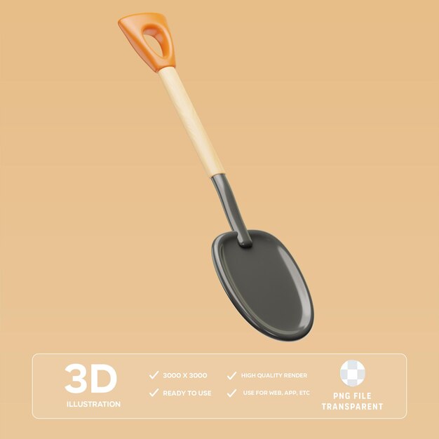 Ilustración 3D de la pala PSD