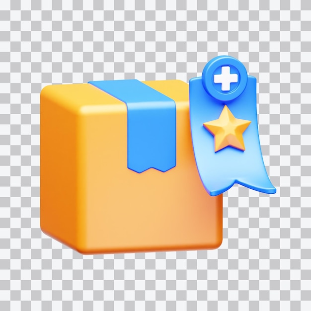 Ilustración 3D del paquete premium
