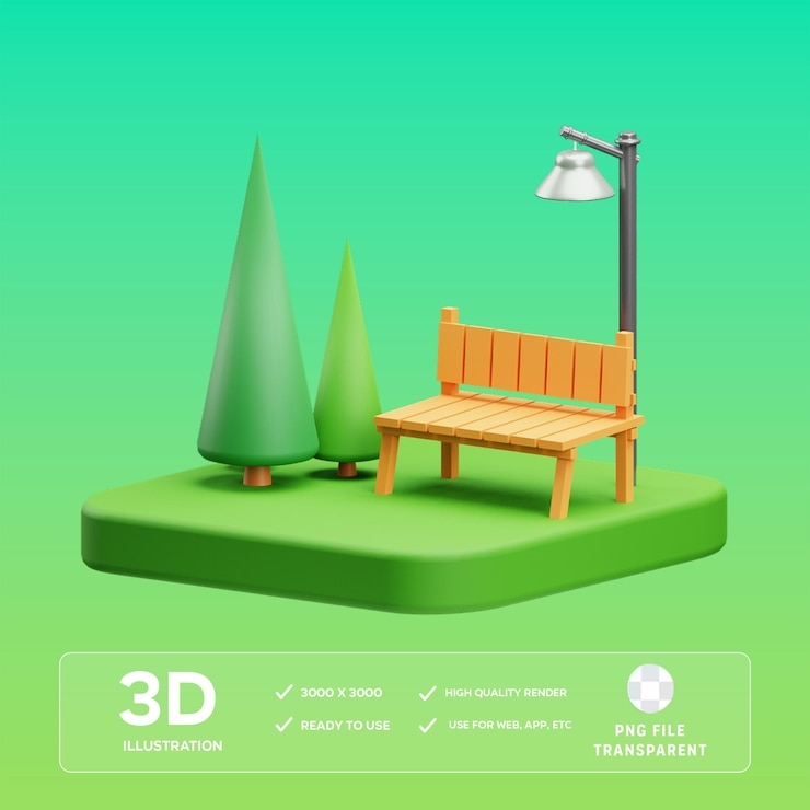 Ilustración 3D del parque PSD