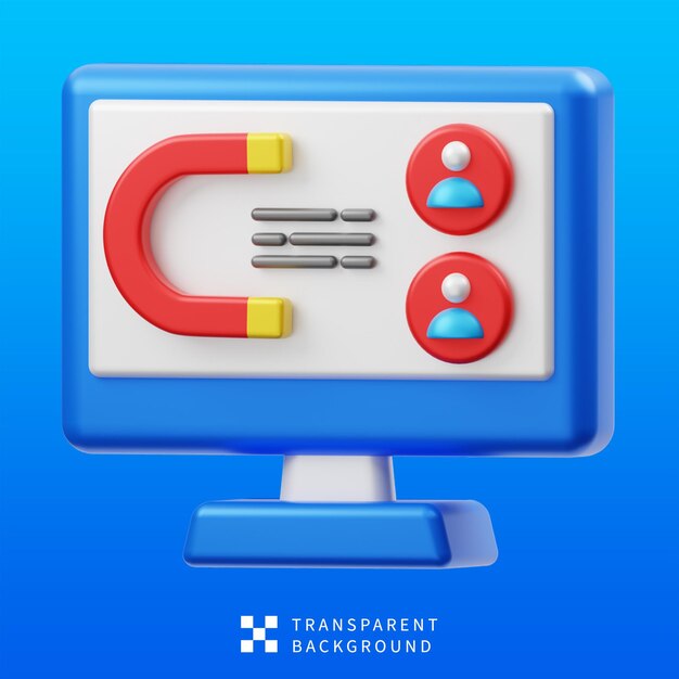 Ilustración 3D de la participación de los usuarios de PSD