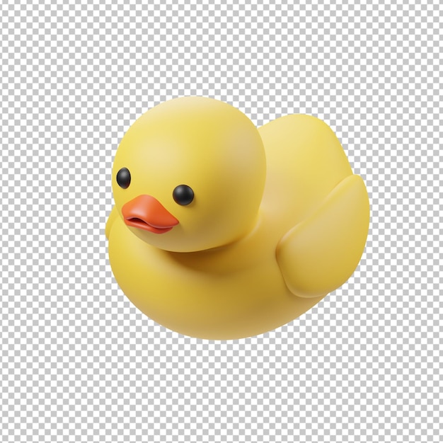 Ilustración 3d de pato