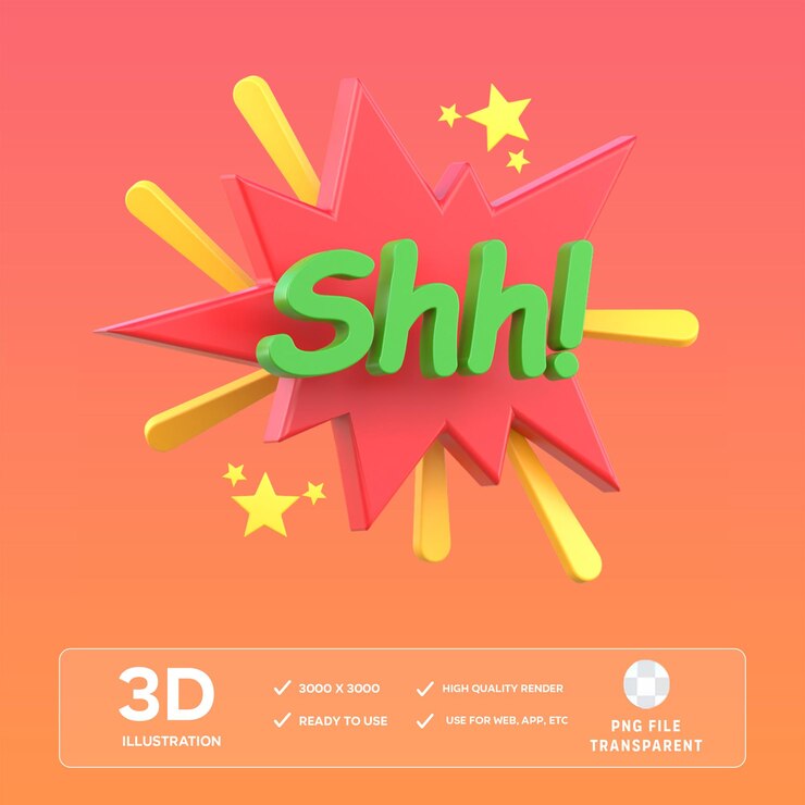 PSD ilustración 3d de la pegatina de psd