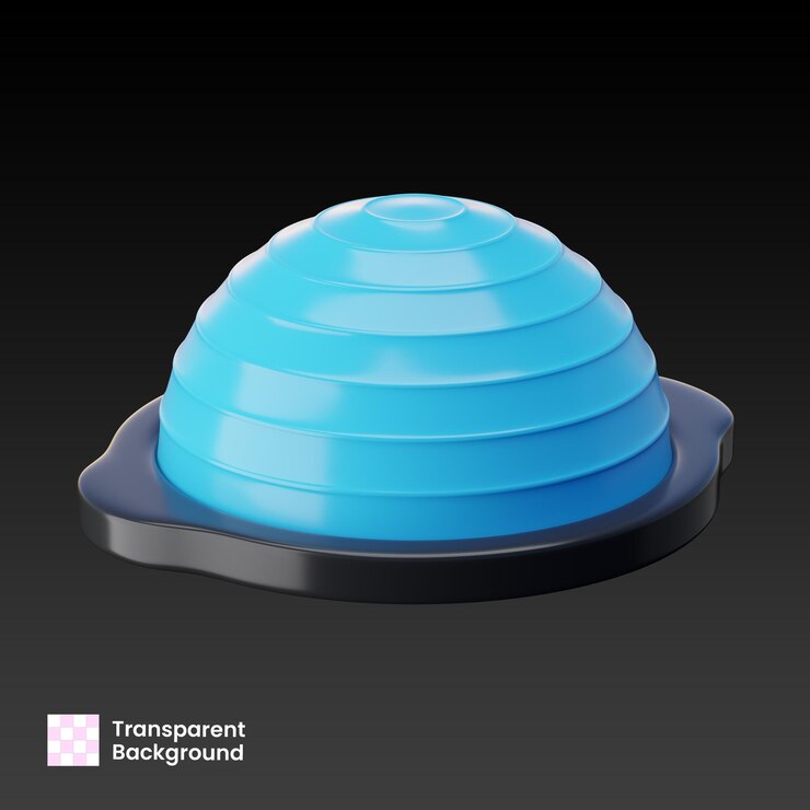 PSD ilustración 3d de la pelota de equilibrio del gimnasio