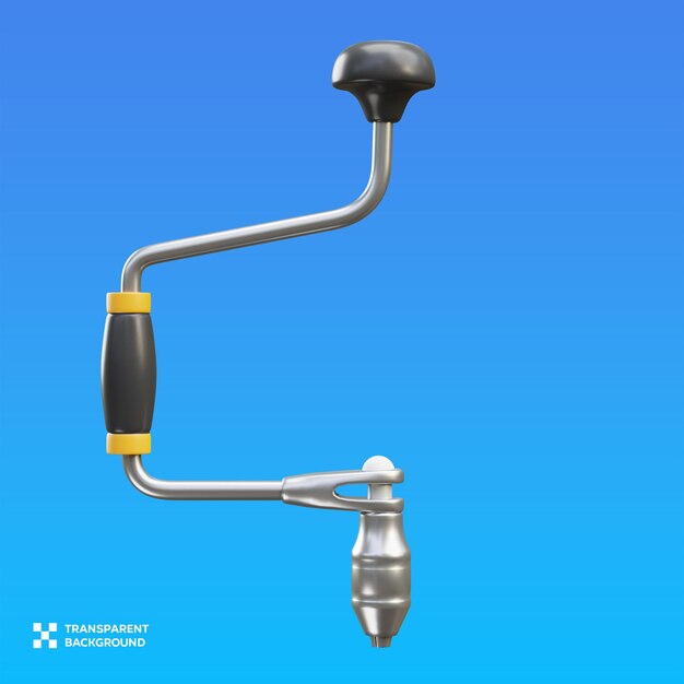 Ilustración 3D de la perforación manual de PSD
