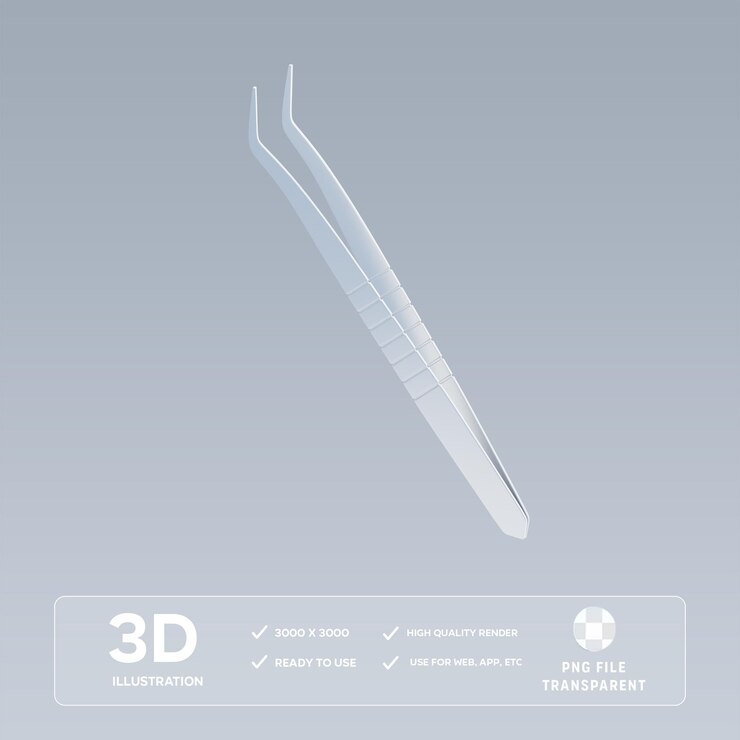 Ilustración 3D de las pinzas PSD