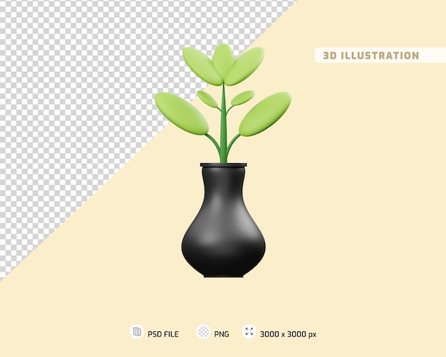 Ilustración 3D de la planta