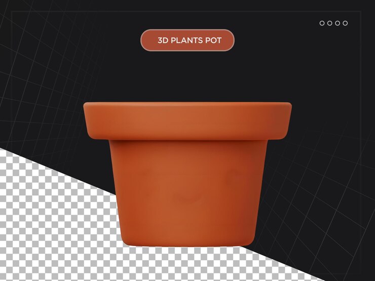 PSD ilustración en 3d de las plantas