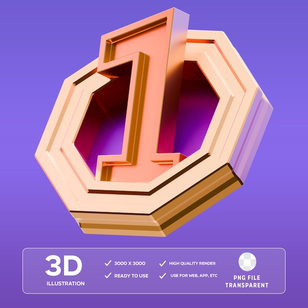 Ilustración en 3D primero