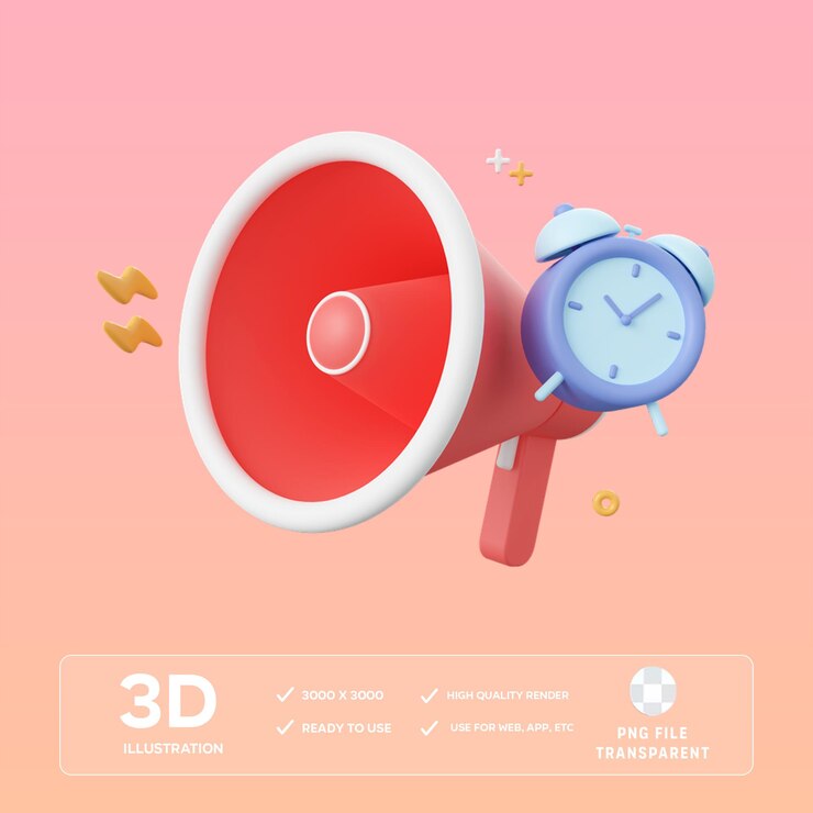PSD ilustración 3d de la promoción de psd