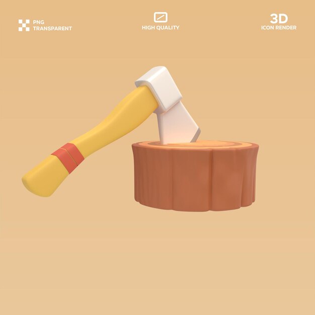 Ilustración 3D de PSD Axe