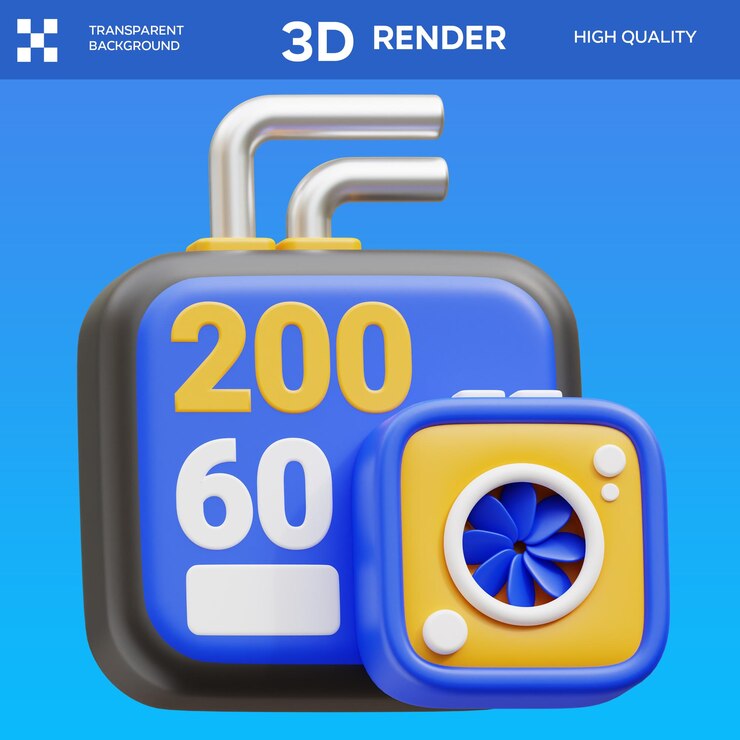 PSD ilustración 3d de psd hotbed y hotend