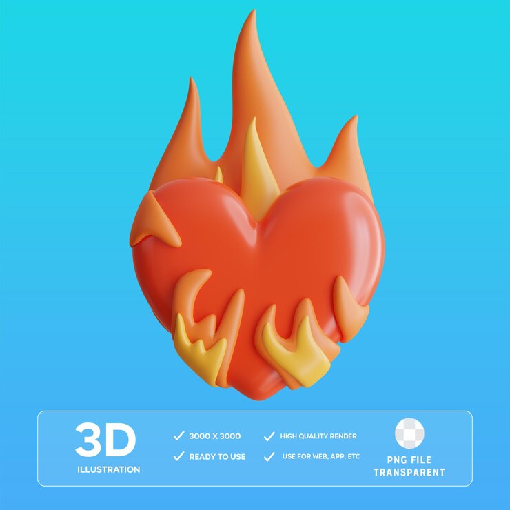 Ilustración en 3D de PSD Passion