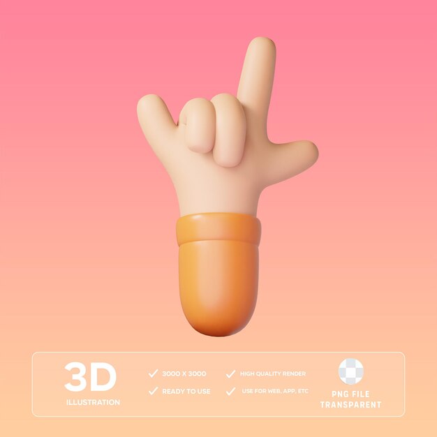Ilustración en 3D de PSD Rock