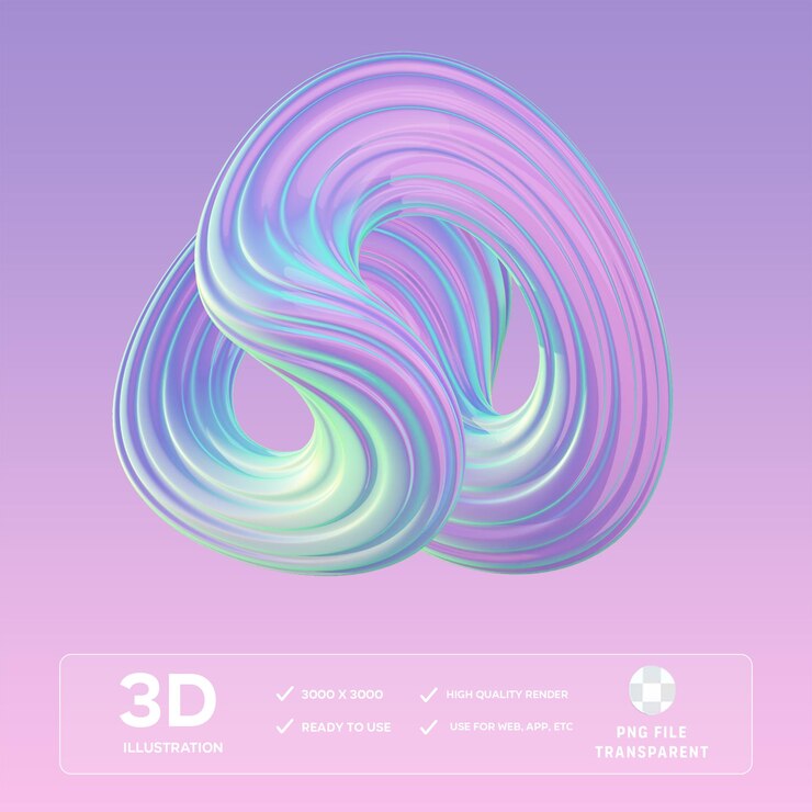 PSD ilustración en 3d de psd
