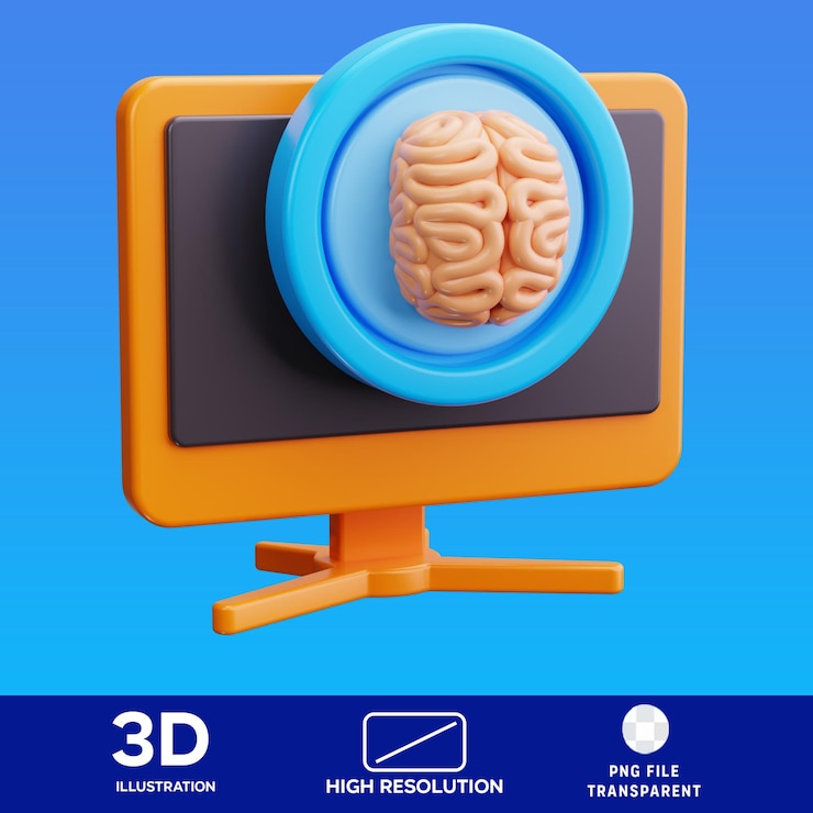 PSD ilustración en 3d de psd
