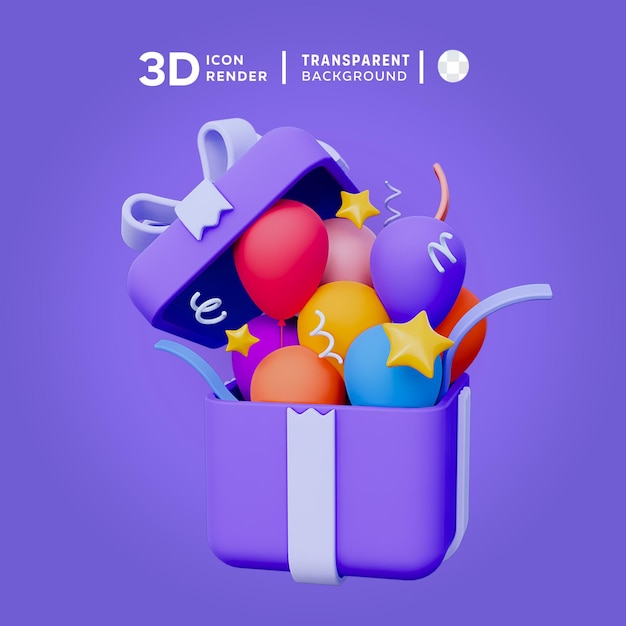 PSD ilustración en 3d de psd