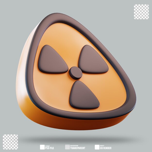 Ilustración 3D Radiactivo 2