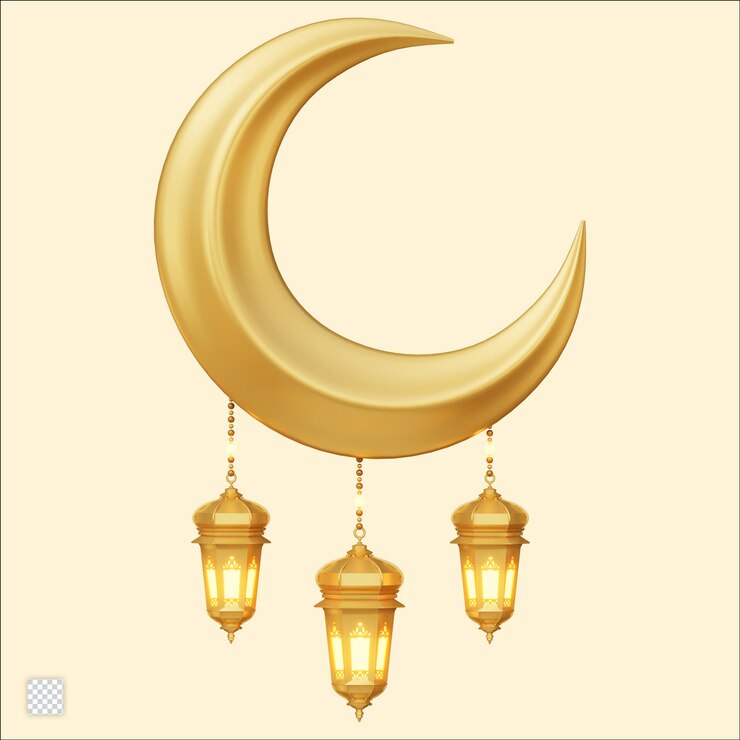 PSD ilustración en 3d de ramadan kareem