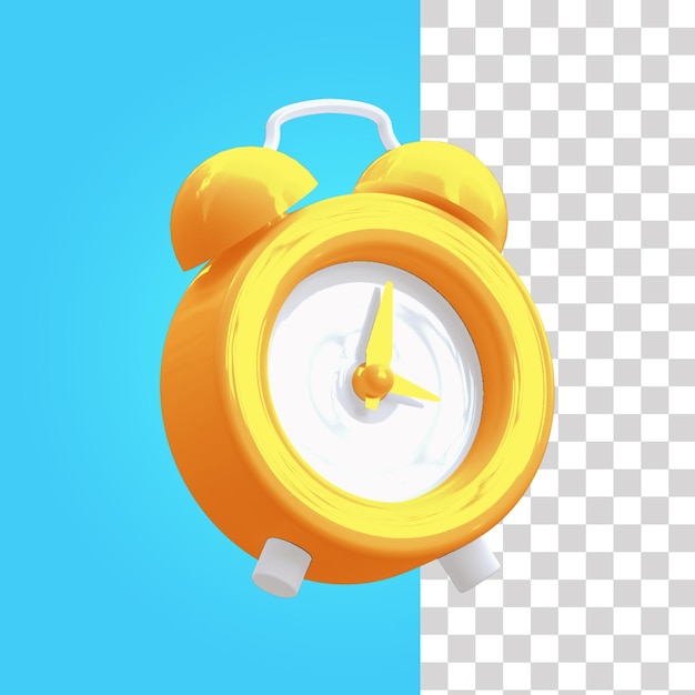 Ilustración 3d de reloj despertador