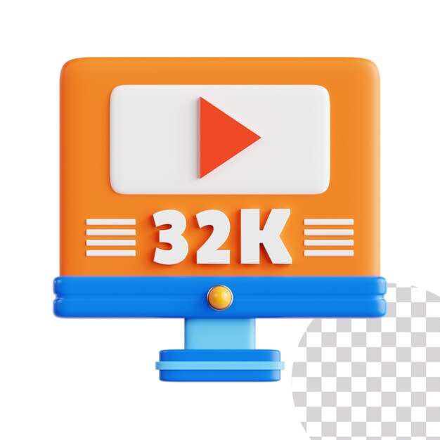 Ilustración en 3D con resolución de 32k